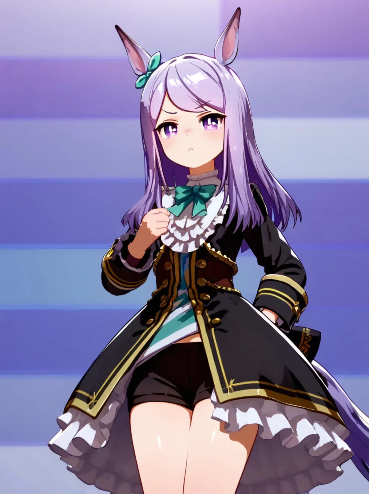 score 9, score 8 up, score 7 up, rating questionable,
detailed background,
<lora:mcqueen.pony:1>,
mcqueen,
wide hips, shiny skin,
frown,