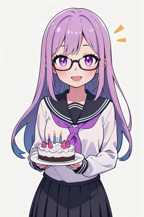 <lora:onimai:0.3> <lora:rm-soraya:0.8> 1girl, solo, (masterpiece, best quality), rm-soraya, rm-soraya_outfit_default, smile, :D, birthday cake, simple background