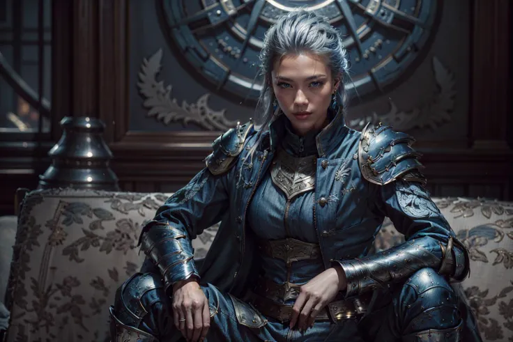 masterpiece, best qualityï¼insane details, intricate details, hyperdetailed, hyper quality, high detail, ultra detailed, Masterpiece, White and blue themeï¼Realistic, hyperrealistic, realisticï¼
Chinese martial arts war scenes, a girl Chinese wearing blue and white porcelain armor, chinese ink style, martial arts style, Chinese fairy tale,highly detailed, dynamic, cinematic, stunning, realistic lighting and shading, vivid, vibrant, 8k,octane render, unreal engine, very detailed, concept art, realistic, Cry engine,
(Armor:1.6), ceramics, blue and white porcelain, porcelainï¼metallic sheen, Golden metal, metallic, (plate armor:1.1),helmet, (breastplate,paladin,armor:1.4),noble,cape,valkyrie, winged helmet,cape ,ornate,solo,35 mm,((Blue diamond earrings,silver hair:1.4)),(outdoor,city,Fantasy fiction:1.3),
<lora:绪å¿-çµå½±çº§å¤é£ blue and white porcelain:0.7>, <lora:VergilDMC:0.5>,VERGILDMC,((blue jeans,open clothes,blue Cropped vest,coat,zipper,black coat:1.4)), <lora:ç»ä¹ 项ç®_v3.0:1>,f796,