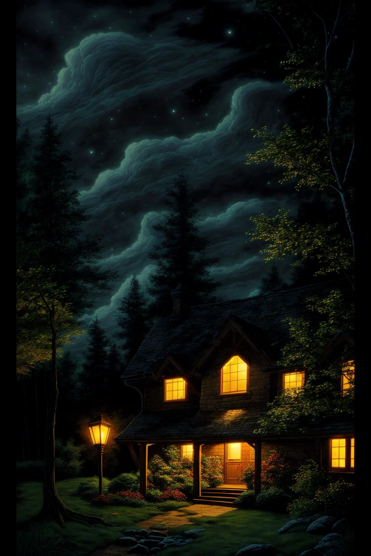 landscape at night, style of larry elmore, style of Mattias Adolfsson, <lora:waterVFX:0.25> <hypernet:b34tInstatronicA_v10:1> <lora:b34t_instograph_v2:-0.5> <lora:add_detail:0.5>