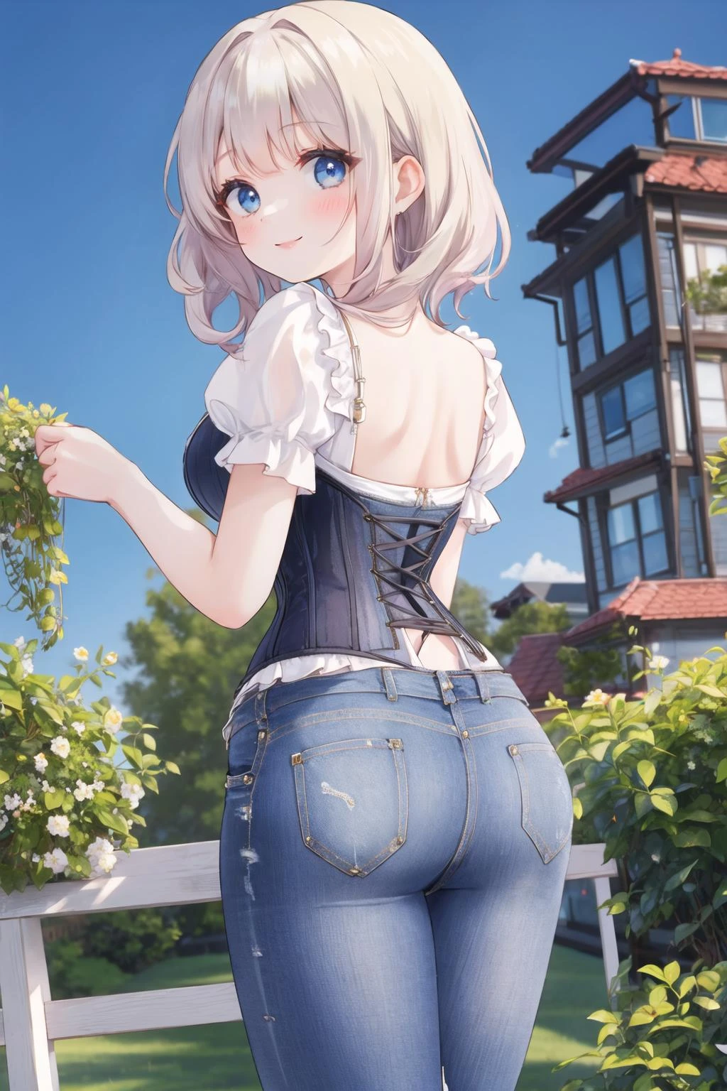 Puffy Sleeve Corset Tops