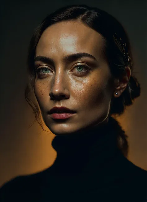 A stunning intricate full color portrait of (sks woman:1),wearing a black turtleneck, epic character composition, by ilya kuvshinov, alessio albi, nina masic, sharp focus, natural lighting, subsurface scattering, f2, 35mm, film grain, <lora:locon_courtneyford_v1_from_v1_64_32:1.3>