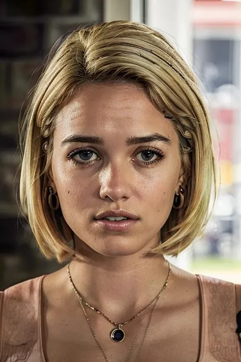 best quality, masterpiece, s4x4 , <lora:saxa:1>, portrait, short blonde hair,