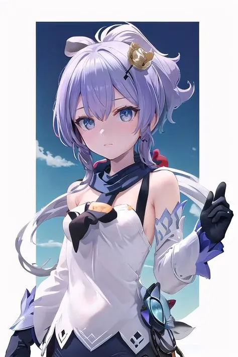 a hybrid between javelin\(azur lane\) and ganyudef,\(origen\),mufti,
fighting stance, 
(cowboy shot), <lora:javelin_v3.0:0.7> <lora:ganyu2:0.8>