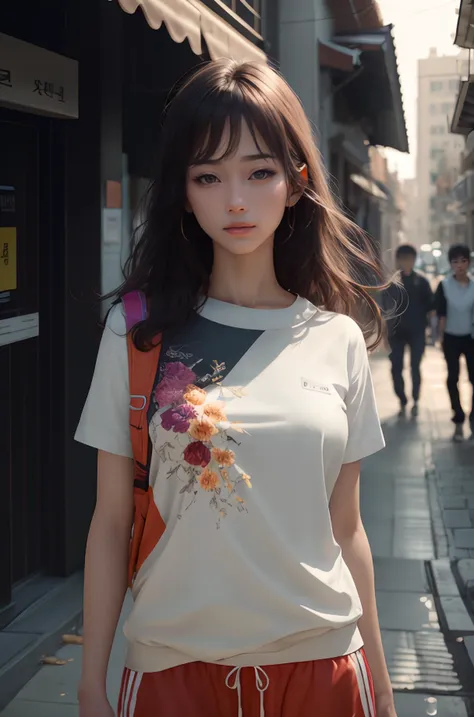 ((high quality, masterpiece:1.4)), 1girl, ((elegant, majestic, beautiful, korean, upper body, street clothes:1.4, pretty face, noon, street background:1.2)), absurdres, high details, intricate, intricate details, sharp focus, screen space reflextions, RTX, edge lighting, rim light, rim lighting, best lighting, 8K, HD, Full-HD, Ultra-HD, Super-Resolution, Megapixel, Refreshing, Lumen Reflections, TXAA, De-Noise, Shaders, Post Processing, Post-Production, insanely detailed and intricate, hypermaximalist, hyper realistic, super detailed