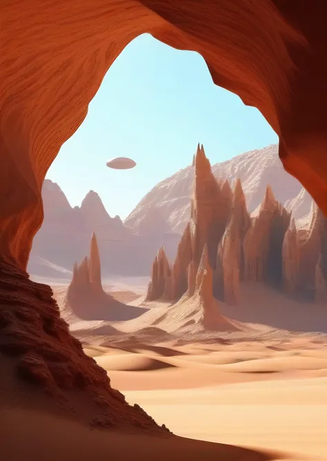 Mars desert mountain full of caves, nest of aliens, island surrounded by liquid chemicals, floating rocks, levitating rocks with caves inside, gothic, sand, low gravity, organic shapes
<lora:kLabyrinth:0.20>,
<lora:Sci-fi_Environments_sdxl:0.20>,
<lora:add-detail-xl:1.00>,