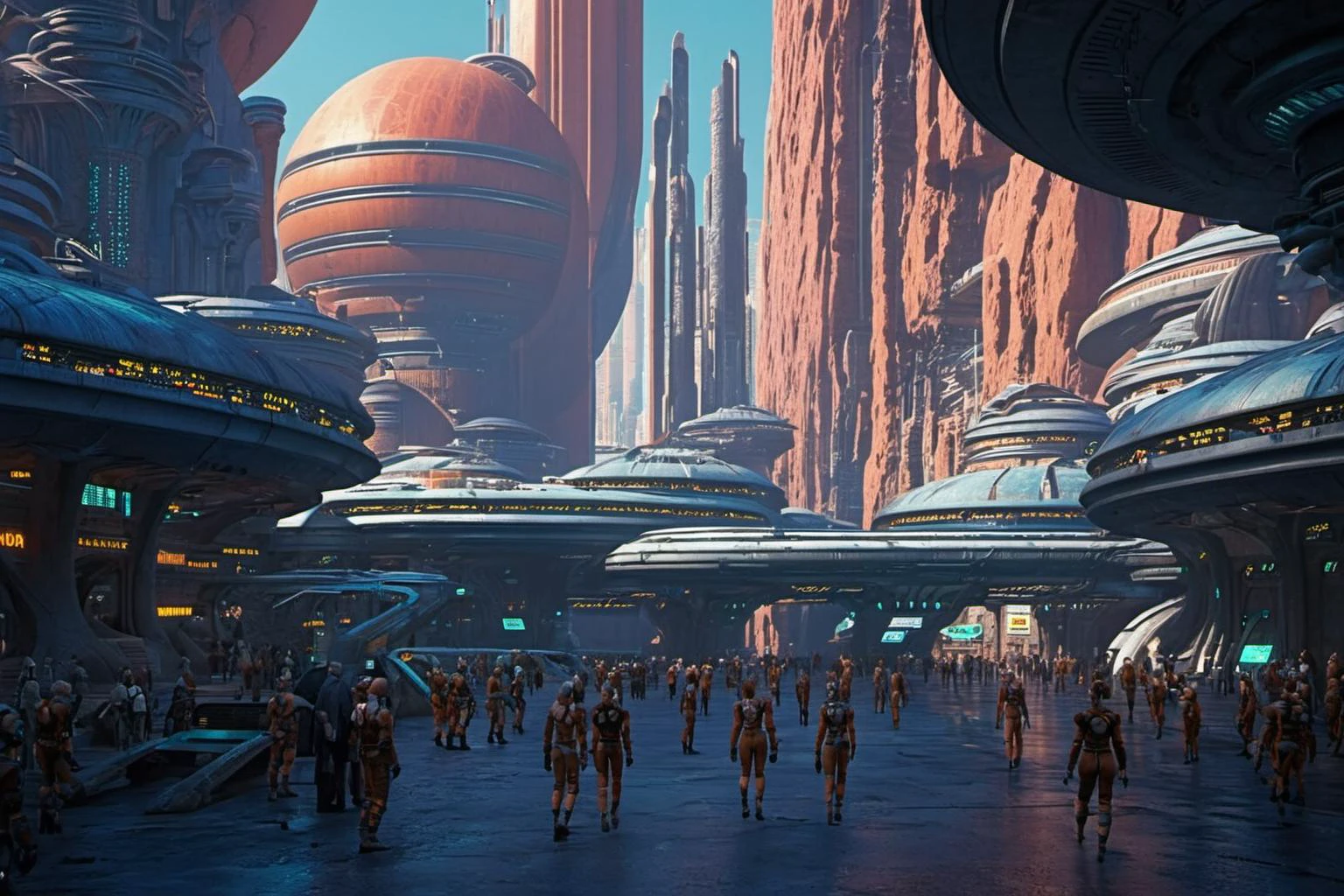 Hyperrealistic art photo of a sci-fi city in fifth element style, bright colors, <lora:add_detail:1> <lora:sdxl:1> <lora:epiCRealismHelper:1> . Extremely high-resolution details, photographic, realism pushed to extreme, fine texture, incredibly lifelike