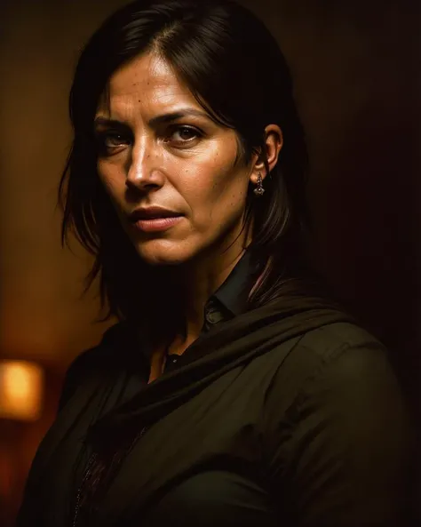 solo mid shot portrait photo of (NewLaraCroftV2:0.8)
dark fantasy background, charming smirking
by Bill Henson and Reylia Slaby ultra realistic highly detailed intricate photorealistic analog style photograph sharp focus on eyes, cinematic lighting