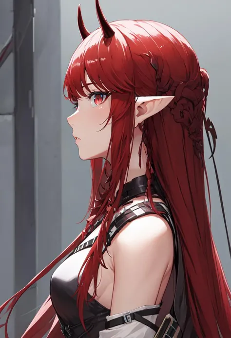 (safe:1.10), best quality, masterpiece, highres, solo, (vigna_arknights:1.10), profile, from side, upper body, 16 <lora:vigna_arknights:0.80>