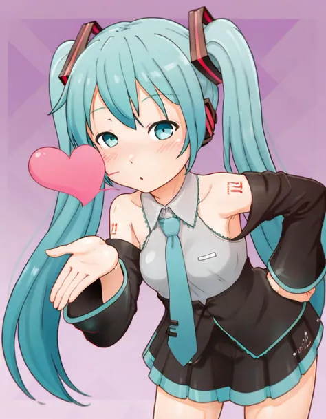 score_9_up score_8_up score_7_up, 1girl, blowing kiss, heart, hatsune miku, leaning forward, hand on hip
<lora:Poses_PonyXL\frieren_blowing_a_kiss_pony.safetensors:1.0>
<lora:monchichiwa_lyco_pony2-000012:1.0>