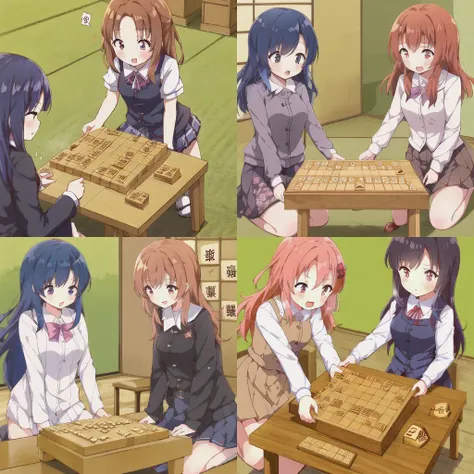 2girls, masterpiece, best quality,
<lora:shogi:0.8>, shogi, tall_shogi_board, 2 girls playing shogi,, <lora:tableSex_v10:1>, table sex, crotch rub, masturbation,