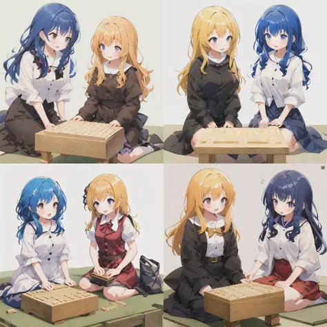 2girls, masterpiece, best quality,
<lora:shogi:0.8>, shogi, tall_shogi_board, 2 girls playing shogi,, <lora:gachaSplashLORA_gachaSplash30:1>, [(white background:1.5),::5] hexagon, 1 girl, mid shot, full body,