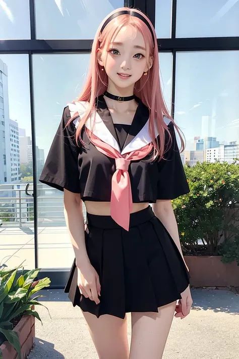 (masterpiece), (best quality), (ultra highres), photorealistic, nsfw, 1girl, (slender girl:1.0), (yo:1.0), full body, school uniform, (serafuku:1.3), (black sailor collar:1.0), short sleeves, (black skirt), (huge breasts:1.0), (narrow waist), white shyny skin, (black bob cut:1.3), (hair behind ear:1.3), (hair strand:1.3), beautiful black eyes, (beautiful face:1.1), (face focus:1.3), (seductive smile:1.1), (blush:1.3), (parted lips:1.0), (standing), (looking at viewer:1.0), soft lighting, summer, (at the classroom:1.0),
<lora:breastinclassBetter_v13:0.4>, <lora:Lightsum_NaYoung:1>