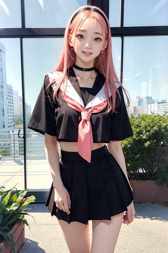 (masterpiece), (best quality), (ultra highres), photorealistic, nsfw, 1girl, (slender girl:1.0), (yo:1.0), full body, school uniform, (serafuku:1.3), (black sailor collar:1.0), short sleeves, (black skirt), (huge breasts:1.0), (narrow waist), white shyny skin, (black bob cut:1.3), (hair behind ear:1.3), (hair strand:1.3), beautiful black eyes, (beautiful face:1.1), (face focus:1.3), (seductive smile:1.1), (blush:1.3), (parted lips:1.0), (standing), (looking at viewer:1.0), soft lighting, summer, (at the classroom:1.0),
<lora:breastinclassBetter_v13:0.4>, <lora:Lightsum_NaYoung:1>