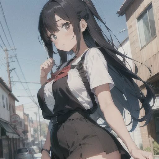 anime com peito grande e meias pretas posando no cu, menina sedutora, Guweiz, Melhor Avaliado em Pixiv, curvilnea pequena, Estilo da coleo Kantai, thicc, Estilo de pista Azur, deusa anime, mulher bonita sedutora do anime, Guweiz em Pixiv ArtStation, Hestia, Artgerm extremamente detalhado