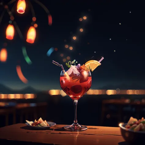 a powerful cocktail known as The Cyclone <lora:WindTech-15:0.8> <lora:sky_bar-000008:0.6> trippy, psychedelic, colorful, 2d, anime, detailed, illustration, intricate, <lora:add_detail_realistic:1>, <lora:sharpen-soften:-0.5> windtech <lora:cocktailer_20230929170141:1> cocktailer, oceanic colors, (Food photography style :1.3), Appetizing, professional, culinary, high-resolution, commercial, highly detailed, twilight lighting, (night photography:1.3)