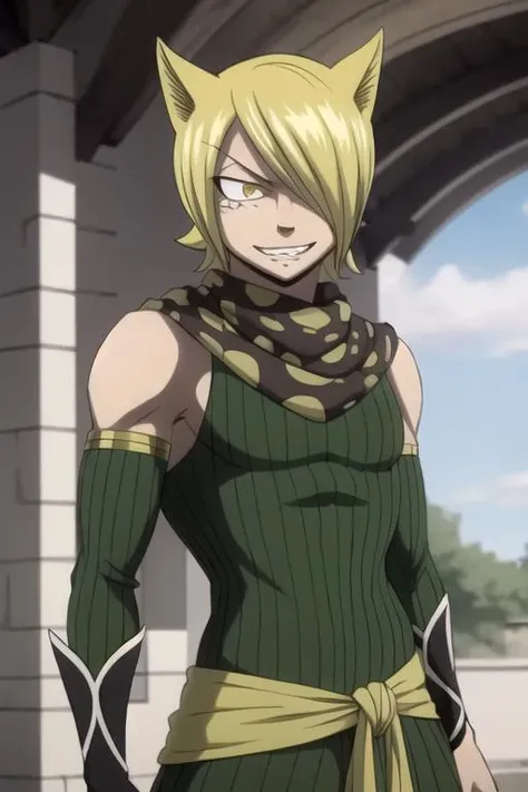 masterpiece, best quality, sketch, 1boy, solo, male focus, looking at viewer, , depth of field, ligne claire, realistic, <lora:jackal_fairy_tail:0.74>, jackal_fairy_tail, blonde hair, yellow eyes, , science fiction social science fiction,