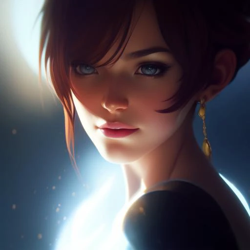 sexy cute brunette, 3D, 3d art, 4k, 8 k artistic photography, award-winning photograph, trending on Artstation, Beautiful, 8k resolution, insanely detailed, Intricate, Behance, Cinematic, dramatic atmosphere, cinematic lighting, digital art, dramatic angle, Dramatic light by denis villeneuve, [mix style "pixar and artgerm and dreams work"], Elegant, ethereal lighting, octane render, dynamic lighting, digital painting, extreme plus resolution, fake detail, full image, full of details, global illumination, golden ratio, golden warm light, high contrast, high detail, high res, highly detailed, hyper detailed, intricate details, Masterpiece, perfect composition, photorealistic concept art, Professional, ray tracing, rich deep colors, Saturated, sharp focus, sharp lighting, soft natural volumetric cinematic perfect light, studio photo, studio quality, Stylize, super detail, Symmetry, trending on pixiv fanbox, ultra detail, ultra detailed, unreal engine 5, volumetric lighting