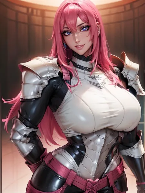(masterpiece:1.2), (best quality:1.2), perfect eyes, <lyco:fitgirl_v10:0.5> ,pink hair,Portrait ,large breasts ,1girl,solo,arm behind back ,cargo pants,belt,dark background, <lora:sakimichan-v1.6-lora-naivae-newcraft-block-4ep:0.2> , <lora:Asian girls faceV2:0.7> , <lora:CuteSexyRobutts-56:0.2>, <lora:body_size_control_v1.0:-1>, <lora:maidoll-v1fix-lora-32dim-10ep-novae-newcraft:0.3>, <lora:sxz-niji-v2:0.3>,nijistyle, <lora:CM-Beautiful_armor:0.5> CM-Beautiful_armor,armor, shield, shoulder_armor <lora:ArmorSuit_v1:0.4> armorsuit, <lora:more_details:0.5>