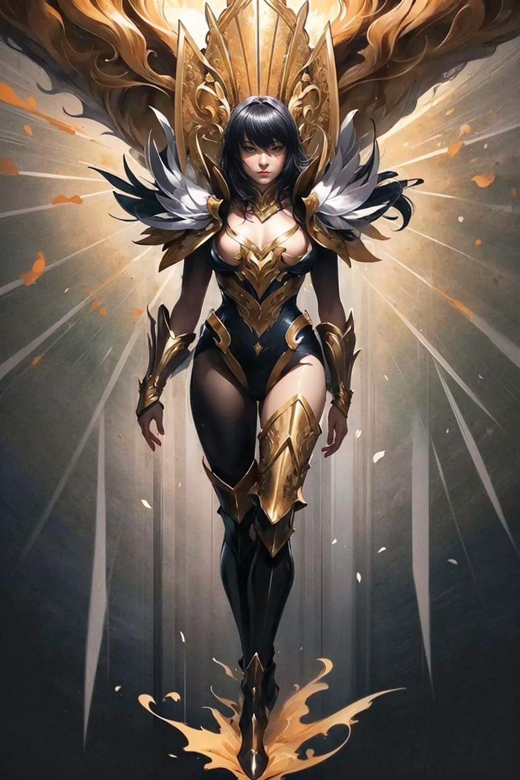 masterpiece, best quality, detailed torso portrait of a very sexy Casca, stunningly attractive detailed face, award winning action shot, seductive revealing costume, small soft breasts, sexy legs, naked nipples, Berserk style, <lora:GPTS2 Heavy:0.8>