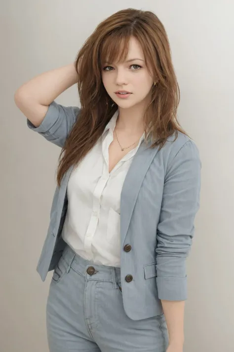 high quality high resolution image of amber tamblyn  <lora:amber_tamblyn:1>
pulled back hair
pantsuit