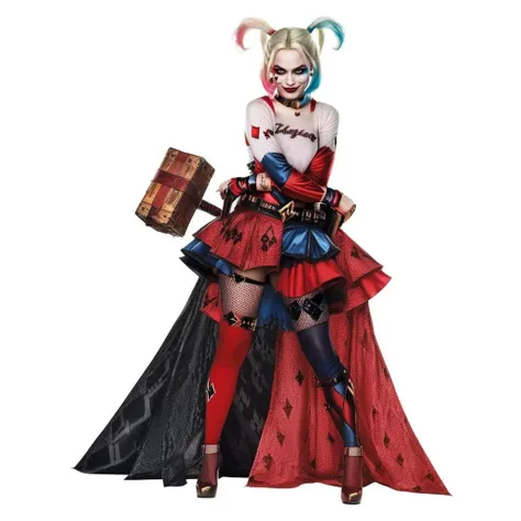 HarleyQuinn1024, full body, detailed eyes, photography, highly detailed, sharp focus, trending on artstation, studio photo, intricate details, highly detailed, by greg rutkowski <lora:HarleyQuinn1024:0.8>