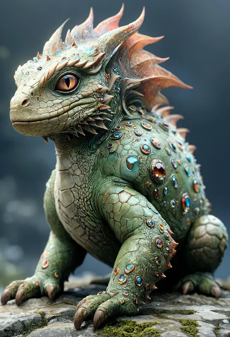 <lora:Mythical_Beasts:0.8> fmbAmphibious creature with jewel-encrusted carapace, <lora:detailed_notrigger:0.8>, Chiaroscuro, <lora:PAseer-SDXL-DreamLandV1:0.8> dream, <lora:Graffiti_SDXL:0.5> ais-graffiti