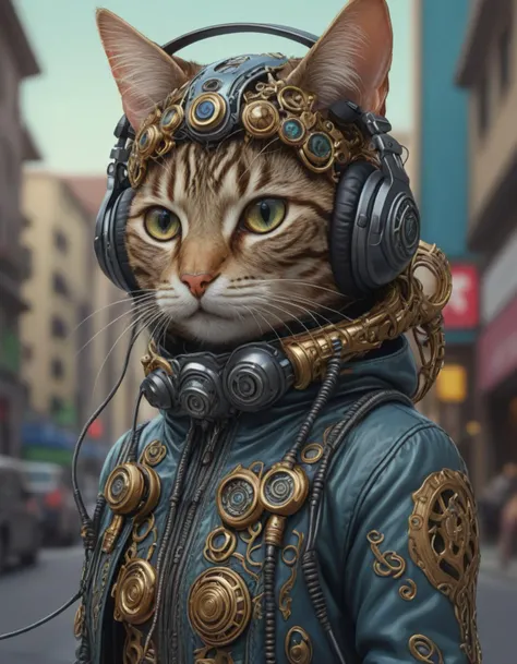 cat seahorse fursona wearing headphones, autistic bisexual graphic designer and musician, attractive androgynous humanoid, highly coherent detailed character design, weirdcore voidpunk digital art by artgerm, akihiko yoshida, louis wain, wlop, noah bradley, furaffinity, cgsociety, rendered in cinema 4 d, trending on artstation, trending on deviantart, country road, winding path, scenic drive, peaceful, <lora:detailed_notrigger:1>