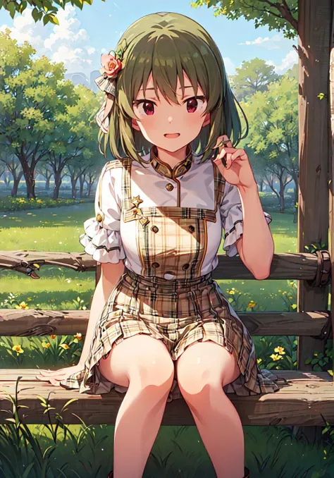 subaru nagayoshi (million live), (best quality, 8K, masterpiece, ultra detailed:1.2),
1girl, solo, outdoors