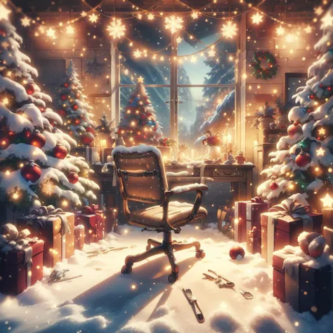 <lora:ChristmasWintery:0.9> ChristmasWintery a paperclip on a desk, (Masterpiece:1.3) (best quality:1.2) (high quality:1.1)