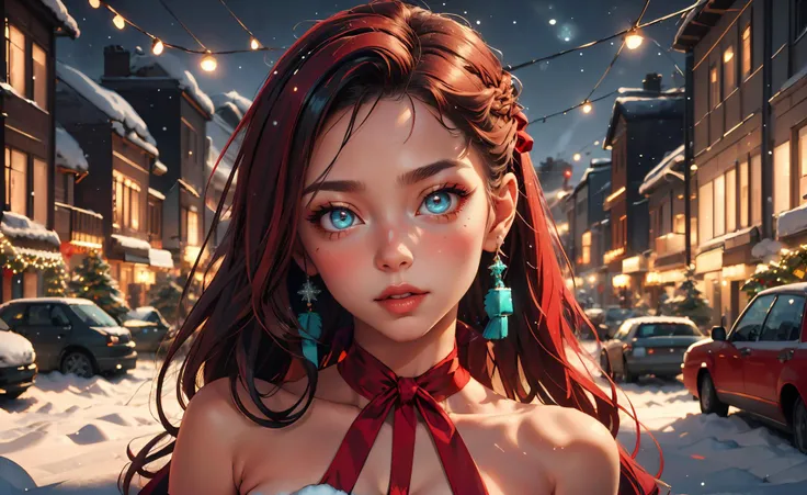 <lora:lyco-envybetterhands-beta2:0.8> ,portrait
(masterpiece, best quality),
1girl,a suburban knockout young woman with turquoise eyes,small breasts,yellow half-up half-down hairstyle very long hair,
with a look of respect ,in the evening during the 1990s, <lora:ChristmasWintery:0.6> ChristmasWintery <lora:edgWrappedTemptation:0.8> edgtemptation, edgwrap, red, posing, ribbon, simple, top, wearing, woman