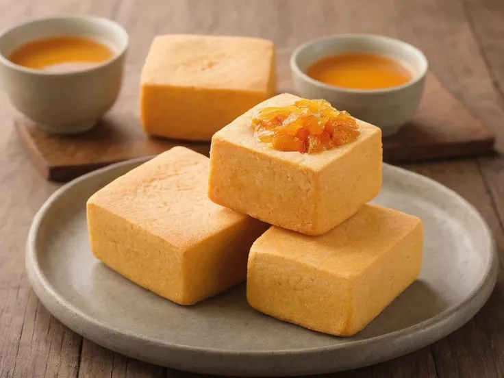 A high-resolution, hyper-realistic image of a delicious PPCake, a popular dessert in many cuisines. The PPCake is perfectly baked, with a golden-brown crust and a sweet, moist interior. It's placed on a rustic wooden table, with a cup of tea on the side. The scene is set in a homey kitchen environment, with all elements in sharp focus, creating a clear and detailed image. The lighting should be natural and soft, highlighting the appetizing qualities of the PPCake and the cozy atmosphere of the setting, <lora:PineappleCake:0.8>