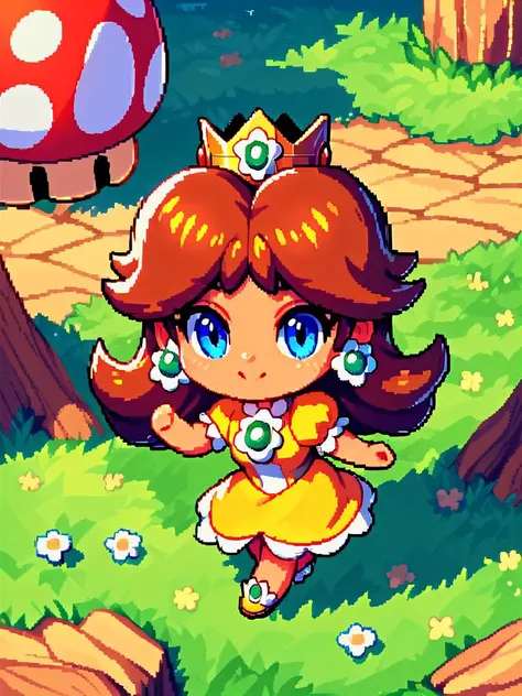 score_9, score_8_up, score_7_up, score_6_up, score_5_up, score_4_up, princess_daisy, brown hair, blue eyes, tan,  <lora:chibstyleXLv11:1> chibi, source_anime, isometric view, cg, videogame screenshot, pixel art, cutscene, mario_\(series\)