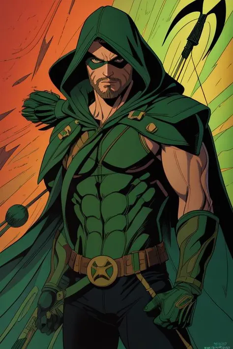 masterpiece, best quality,
<lora:jimsterankov2:0.75> steranko, green arrow, male focus, solo,