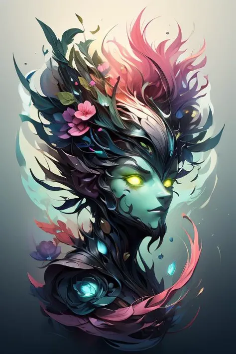 <lora:ArtfullyHeadshot:0.3>,<lora:artfullyfeinted-2.0:0.4>,<lora:ArtfullyFantastic:0.4>,<lora:ArtfullyHuman:0.1>,<lora:furthermore:0.2>,<lora:KK_paperCut_v1:0.5>,<lora:mossbeast (1):0.5>,paper_cut,mossbeast,fashion,alien,male,fantasy,
(((masterpiece, best quality, absurdres, 3d)), intricately detailed, octane render, unreal engine 5, harmonious color, vibrant, ((shades of neon pink)), pearl, (turquois)e, and ((dark and lime green)), (shades of vantablack and gunmetal), (created with charcoal, ink, marker, and watercolor)),masterpiece,detailed clothing,detailed face,handsome face,beautiful,(industrial assembleges, detailed portr,ts, layered geometry, urban grittiness, symetrically asymetrical, (organic spirit))
alien male,naturecore,ecobiome,transcendent,duality,bioluminescent,irredescent,geometric,powerful,proud,diviner,cleric,wings,flight,abstract,spheres of light,pyramids of power,cubes of love,new year,aura of power,radiates intelligent design,celestial,
((woodsman,druid,animist)),fashion,avant garde,animal followers,friend of nature,extraterrestrial,humanoid,
((by anne bachelier + killian eng + klimt + escher))