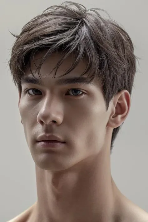 looking at viewer, face focus, detailed skin, (absurdres, highres, ultra detailed),((masterpiece)), ((best quality:1.1)), High Resolution, 8k,1boy, best quality, masterpiece, (photorealistic:1.4), 4k, high quality, masterpiece, best quality, highres , dynamic poses, realistic, DOUYIN, mature male, upper body, shirtless <lora:lora_perfecteyes_v1_from_v1_160:1> <lora:douyin:0.8>