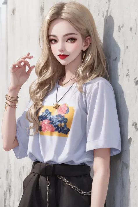 (master part, best quality), ((1girl, (Mature female) cabelos longos), (pupilas em forma de estrela, +_+, symbol-shaped pupils, olhos brilhantes), (orelhas de gato, boca aberta)), (Olhando para o Viewer, Sorriso leve, fora do ombro), (abstrair, fundo multicolorido, Resumo Antecedentes, chromatic aberration), Vampiro, sangue no rosto, sangue nas roupas, Asas de morcego