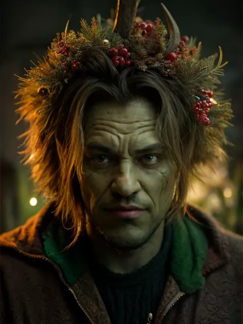troll with hulking form , symbols, intricate details, colorful, abstract, realism, <lora:algae:0.65> green theme