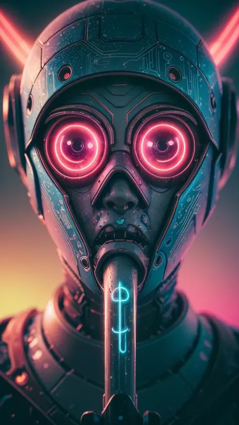 style of Alan Lee, Illustration, Concept Art, Tolkien, UK, (close-up:1.1) (macro:1.1), (futuristic robot woman:1.3), (extra penises:1.3), BREAK wearing tailored pants and pants BREAK Abstract neon light, glowing, (CircuitBoardAI:1.3), (CS-CYBR:1.4) ((crimson colors:1.36):1.2) BREAK simple empty dark background <lora:CircuitBoardAI:0.6> <lora:lora_NeonNight:1>