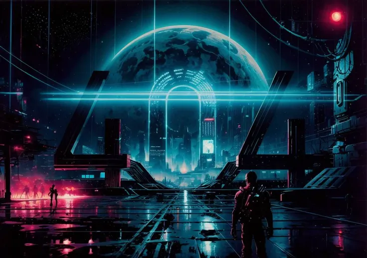 photography, in public plaza,
urban art installation,
BREAK
post apocalyptic ,
(style of Paul Lehr:1.3)
BREAK
cyberpsychosis, cyberpunk, <lora:2077_any_02:0.5>