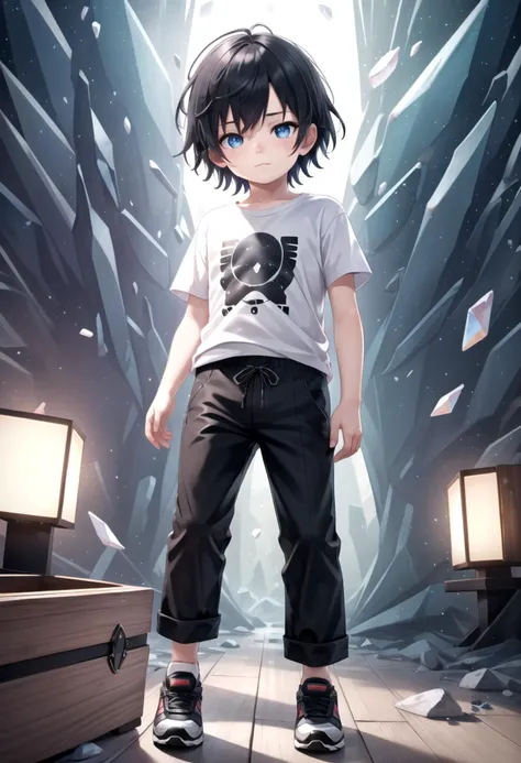 <lora:cutifiedanimecharacterdesign_variant_type_C_SD_v10:0.5>
type-c,
1boy, solo, forest, wooden village, short hair, t-shirt,black box pants,
full body, looking at viewer, faint smile,
The soft lighting and detailed surroundings create an immersive environment where imagination runs wild,
hyper-detailed, high quality visuals, dim Lighting, ultra-realistic, sharply focused, octane render, 8k UHD