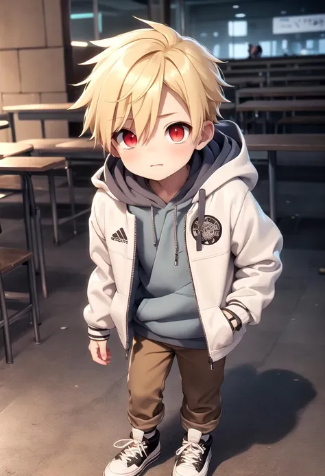 1boy, solo, village,
<lora:kogilgamesh s2s3-lora-nochekaiser:0.6> kogilgamesh, blonde hair, (red eyes:1.3), male focus, male , childjacket, shoes, pants, hood, hoodie, sneakers, brown pants, letterman jacket, <lora:Nijicute:0.6>,
(masterpiece:1.2), best quality, high resolution, unity 8k wallpaper, (illustration:0.8), (beautiful detailed eyes:1.6), extremely detailed face, perfect lighting, extremely detailed CG, (perfect anatomy), GS-Boyish
