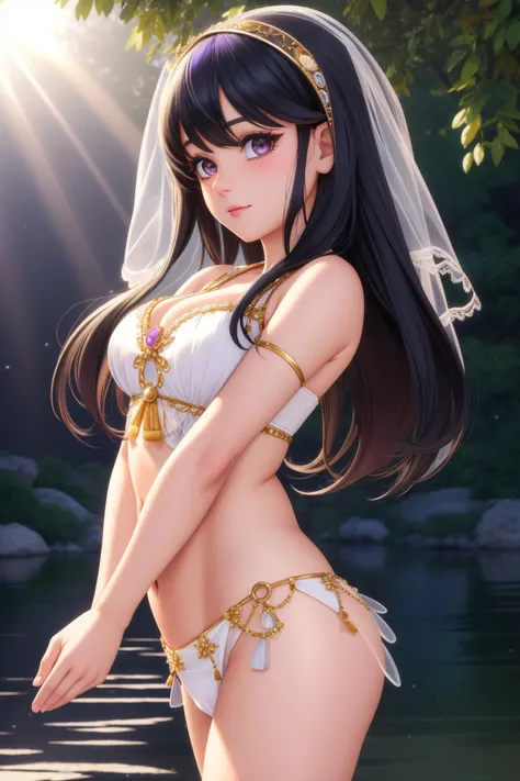 1girl, beautiful Vector Art, Rule of Thirds, medium close-up shot of a Dreamlike Bridal busty petite traditional Dominican (Female [Nightelf:Zooey Deschanel:3]:1.3) , she is Dancing in a Coral Atoll, she is feeling very fearful, she is Hiking, eyebrows of Lauren London, eyes of Kelly Clarkson, insane details, dressed in a very Gorgeous Rainbow traditional Gamer Kashmir [Dandong|Krama] from the Future, her hair is traditional [Japanese|Hmong] and styled as Shaved head with a beard, she has a [Deformed:Vintage:18] traditional Greek electric purple Lip gloss, Romantic Fitness Tracker, dense lake and Cassiopeia constellation in background, Snowy, shallow depth of field, (by Kadir Nelson:0.8) , (Walter Percy Day:0.8) , Simple and clean, Dark, Still Life, Sun Rays, Low shutter, Dark hue, intricate details, Crepuscular Rays, matte skin, intricate detailed face, UHD, ultra high res, emotional, ethereal