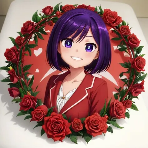 anime artwork ((Full-Body Shot)),<lora:quiron_valentinesDay_v1_lora:0.7> ValentinesDayQuiron,
<lora:Bunko:0.7> Bunko, purple eyes, purple hair, pale skin, short hair, blue bright pupils,
Masterpiece, Best quality, beautiful, ((upper body)), Human, looking at viewer, crisp, clear, Digital painting, oil painting, best quality, detailed hair, detailed background, detailed body, detailed eyes, full body, cute, evil smile, small breast, perfect body, 1girl, solo, hands, young female,
(valentine, love heart,) cute, simple background, valentinesday, heart, red theme, flower, rose, chocolate, ribbon,presenting,holding gift,smile,
ultra high resolution, raw photo, deep shadow, low key, natural light,
<lora:Furtastic_Detailer:0.5> <lora:hairdetailer:0.5> . anime style, key visual, vibrant, studio anime, highly detailed