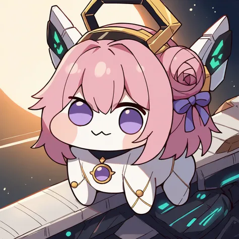 space
BREAK
score_9, score_8_up,score_7_up, source_ anime,protogen visor, visor, <lora:wrenchsmechsxl:0.8>, wrenchsmechs, mechanical arms, mechanical legs, mechanical eyes, mechanical halo, mechanical wings,
BREAK
<lora:Doro_X_PDXL_V1:0.8> doro, creature, :3, chibi, pink hair, purple eyes, hair bun, hair bow, no humans, white skin, four legs, solid circle eyes, no pupils, score_9, score_8_up,score_7_up, source_furry, source_ anime,