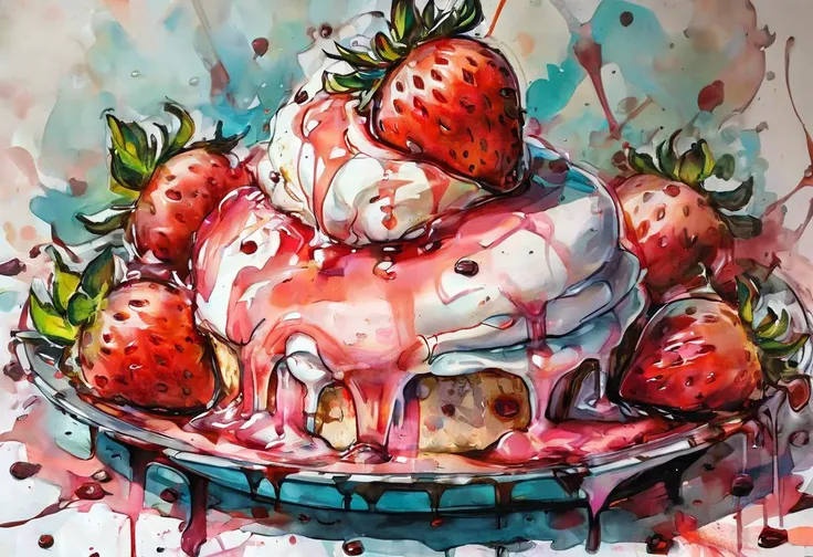 Positiv Clip L
an award-winning painting,( colored:0.5), (inked watercolormix,:0.7) an impressive Extreme painting, (in the style of Alice Pasquini:0.4), close-up of a, strawberry ice cream delight
Positive Clip G
an award-winning painting,( colored:0.5), (inked watercolormix,:0.7) an impressive Extreme painting, (in the style of Alice Pasquini:0.4), close-up of a, "Behold our strawberry ice cream delight: luscious scoops crowned with ripe strawberries, drizzled with syrup, a sweet symphony in every spoonful."
---------