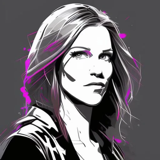 nvinkpunk portrait, medium close shot, sd15-tricia-helfer woman, (medium closeup:1.4), elegant, intricate, dslr, 8k, uhd, 1girl