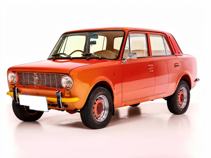 <lora:russiancar:1>photo of a lada in red, 4k, raw, masterpiece