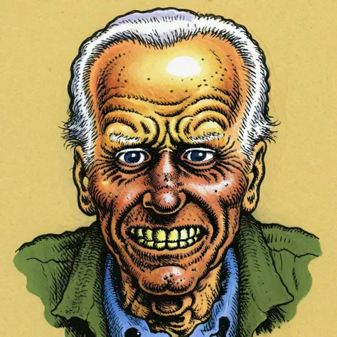 Rough hand drawn color sketch in (rcrumb:1.3) style,
Joe Biden as a 90 year old ancient man
candid pose, full character,
<lora:RCrumb_Style_XL_LyCoris_v1.5.2:1.1>