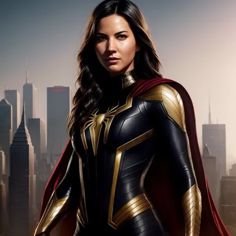 full body portrait of oliviamunn in spider man suit, super hero, webs, highly detailed, very beautiful face, very detailed eyes, digital art, artstation, concept art, smooth, sharp focus, greg rutkowski, wlop